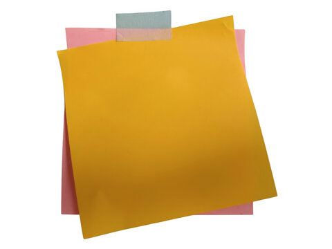 Colorful overlapping sticky notes on