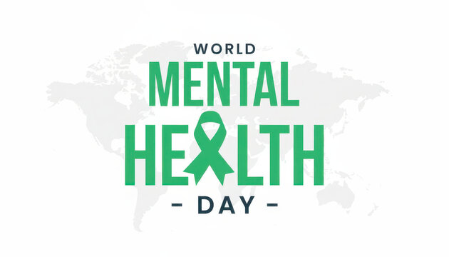 Mental health awareness day colorful banner design