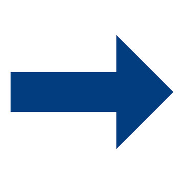 Blue Right Arrow Icon, Standalone