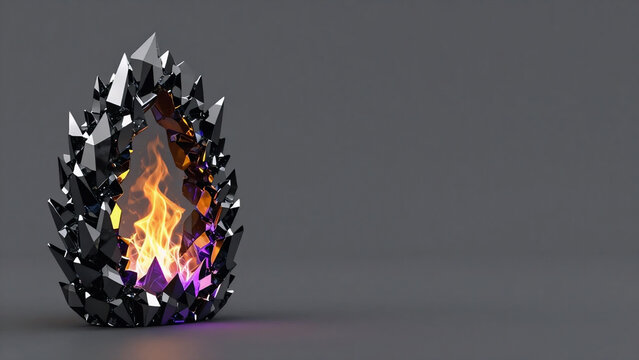 Dark Obsidian Shard Arc: Halloween B2B Background