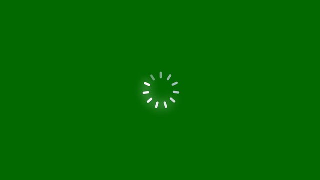 Animated spinning waiting icon on black background. Loading circle animation. Seamless Loop and animated circle loading gif video Animated