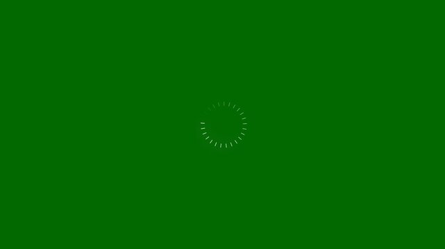 Loading animation green screen loading progress bar motion loading symbol buffering, Animated of circle loading icon .Wheel loading concept