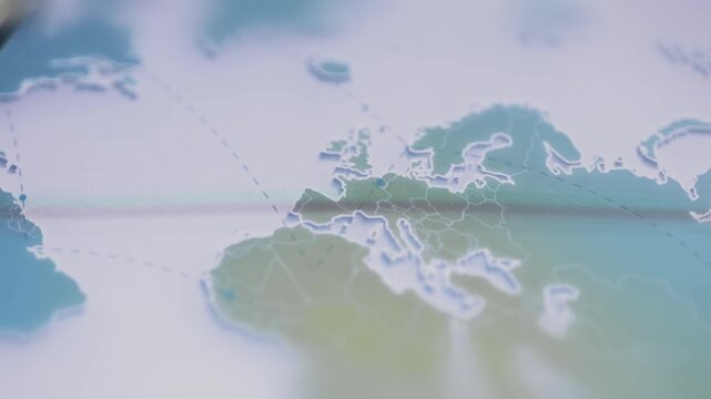European network paths extend toward surrounding regions