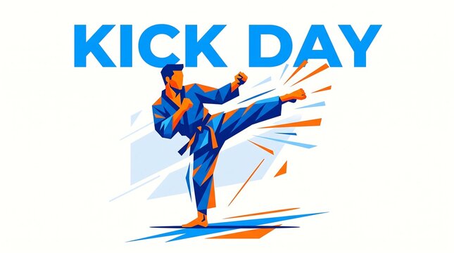 Martial artist performing a side kick against a white background