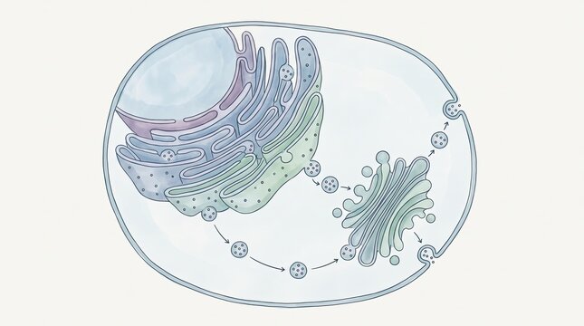 Golgi Apparatus and Endoplasmic Reticulum in Eukaryotic Cell
