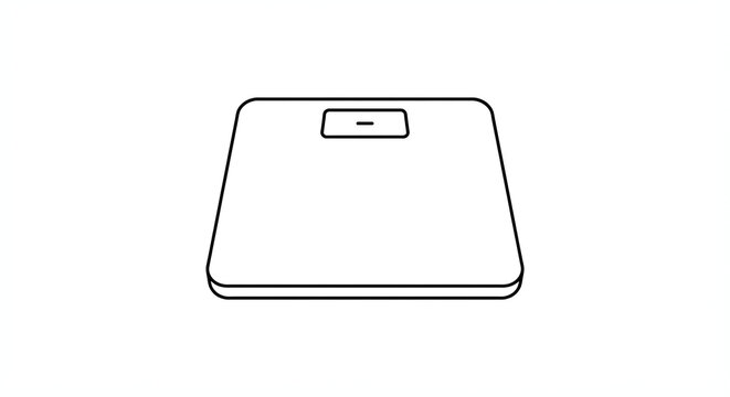 Digital Bathroom Scale: Modern Stylish Appliance for Accurate Weight Measurement and Health Monitoring in Fitness and Wellness