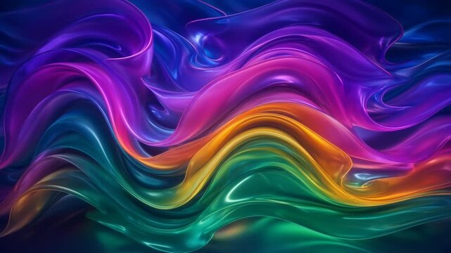 Colored wave motion graphics