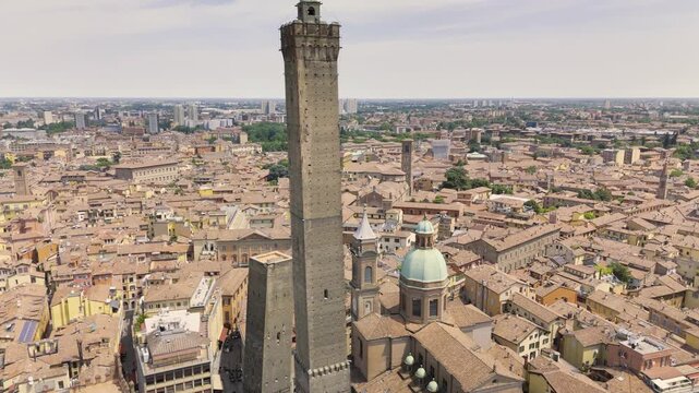 The Two Towers in Bologna. A symbol of the city.