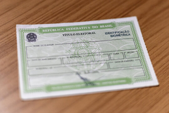 Brazilian electoral voter ID card (Titulo Eleitoral), Brazil
