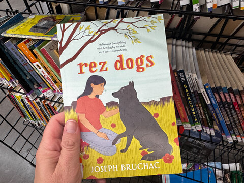 Mesa, Arizona - September 18, 2026: Rez Dogs childrens book by Joseph Bruchac