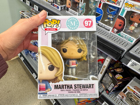 Mesa, Arizona - September 18, 2026: Martha Stewart Funko Pops figurine in a box