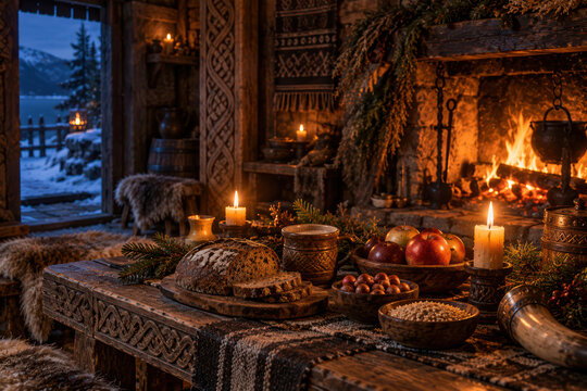 &Aacute;lfabl&oacute;t Winter Nights Norse Ritual Feast in Cozy Viking Longhouse