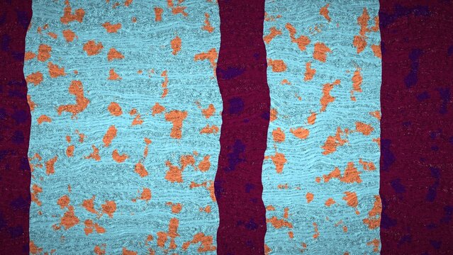 Abstract procedural background generated with JavaScript, featuring vertical wavy bands and a textured, speckled noise overlay. A unique, generative digital art design ideal for creative projects, 8K