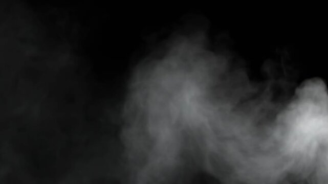 Wispy white smoke plumes drifting with soft studio lighting for atmospheric background effects