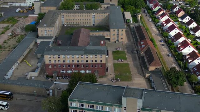 prison for political persecution communist dictatorship. Best aerial view drone