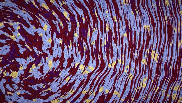 High-resolution 8K abstract procedural background generated with JavaScript. This unique mesh gradient image features a dynamic, liquid marble-like texture with swirling wavy lines and organic speckle