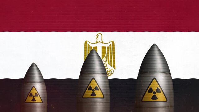 Egypt Flag with Missile Animation and Motion Graphics