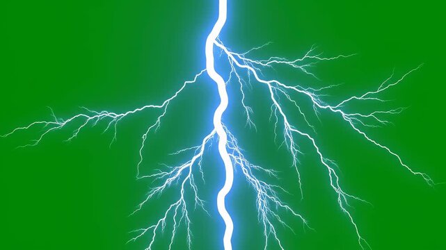 Electric lightning strikes across a stormy sky with dramatic blue energy flashes and atmospheric glow