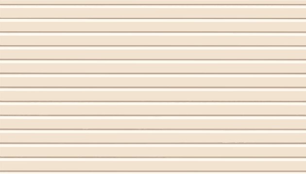 Cream beige vector background featuring horizontal siding cladding texture. Perfect minimalist banner backdrop design for modern architectural, construction, web page header and product displays.