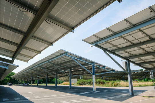 Photovoltaic car parking area