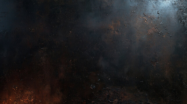 Dark Grunge Metallic Texture Background with Copy Space