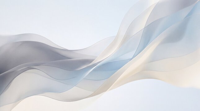 Soft Flowing Silk Fabric Abstract Background in Pastel Tones