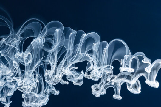 Smoke Art Background Showing Unique Flow