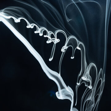 Smoke Art Background Showing Unique Flow