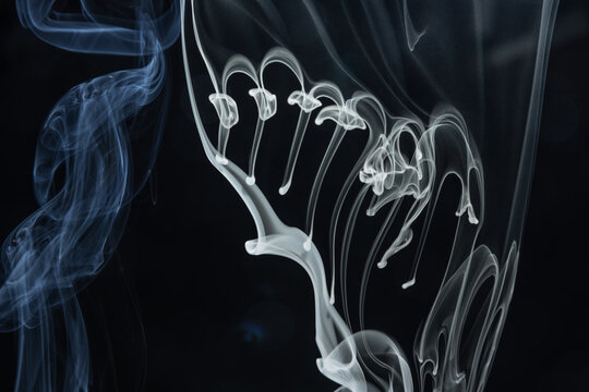 Smoke Art Background Showing Unique Flow
