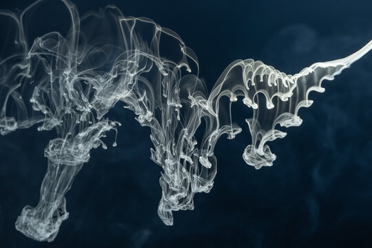 Smoke Art Background Showing Unique Flow
