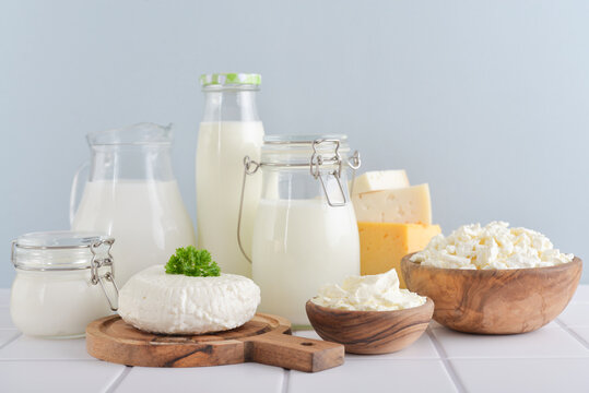 Assortment of dairy products