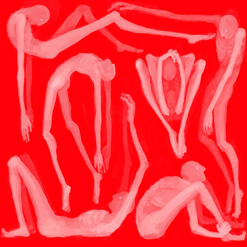 Abstract depiction of anxietyin digital art