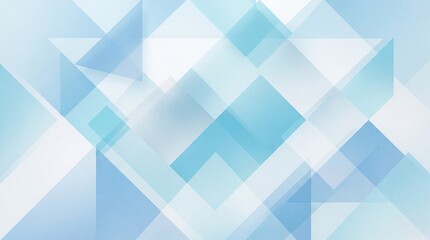 Obraz premium modern abstract blue background design with layers of textured white transparent material in triangle diamond and squares shapes in random geometric pattern