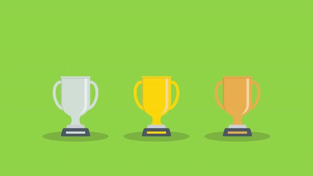 Trophy Ranking Concept for Awards, Success and Achievement