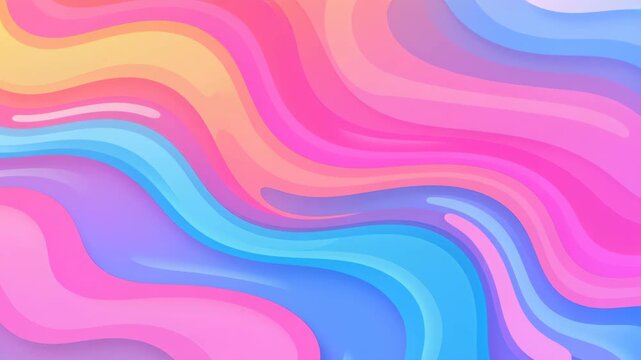 Swirling Pastel Dreamscape: A vibrant and fluid abstract background featuring interlocking waves of soft pastel colors, evoking a sense of calm and creativity.