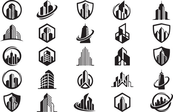 Comprehensive collection of artificial intelligence technology icons featuring robotics and neural network machine learning concepts