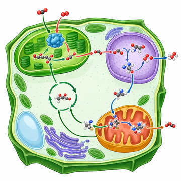 Photorespiration Pathway in Plant Cells