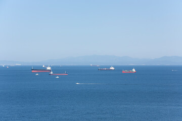 cargo ship in the sea © Юлия Понкратова