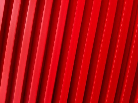 Red painted wooden ridged texture
