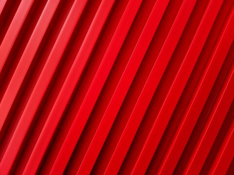 Red wooden diagonal ribbed surface texture