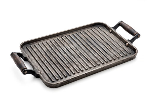 Grill hot plate isolated on white background