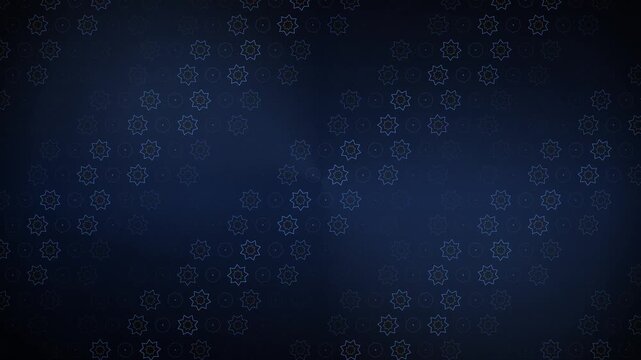 Sapphire Islamic Micro Tile Star Pattern Seamless Loop 4K