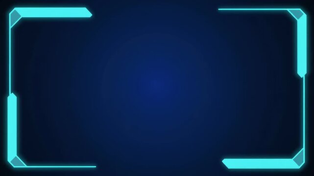 Futuristic corporate interface background with translucent glass panels on dark blue background