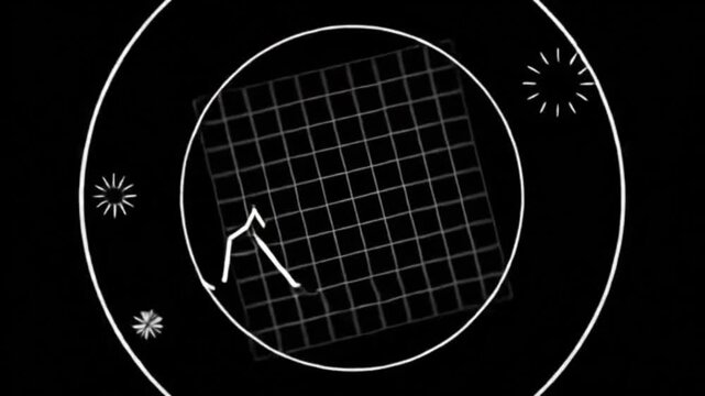 Fast paced kinetic graphic accents with floating abstract liquid blobs glitchy square frames and sketchy speed lines moving dynamically on black background