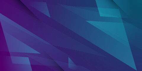 Obraz premium Abstract gradient dark green and purple color background with triangle motion shapes pattern element concept design. Futuristic banner style.