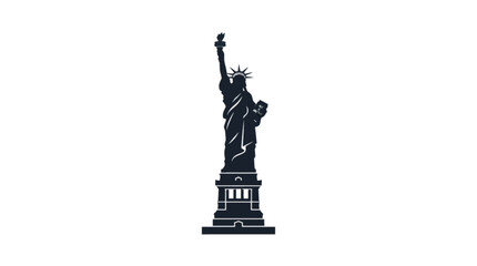 statue of liberty isolated on white © Mimo95