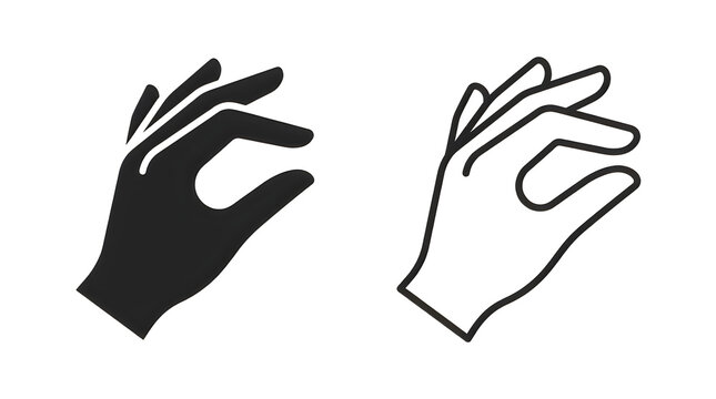 Two hands making peace and victory signs
