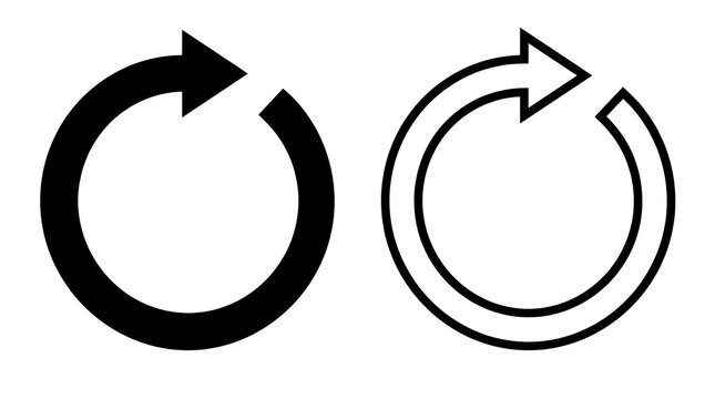 Black circular arrows pointing opposite directions