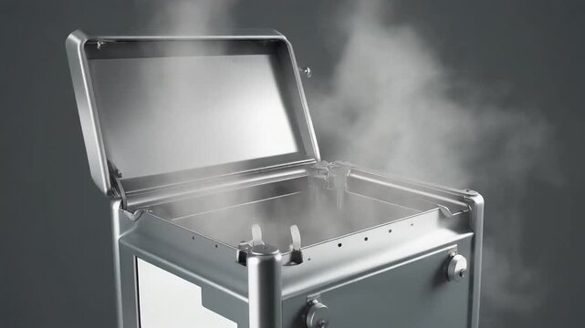 Vapour escaping a cold chain box