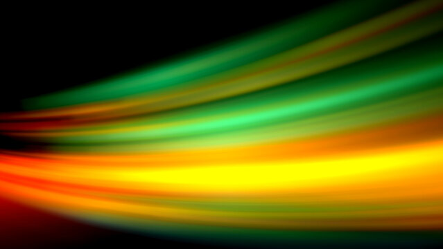 Dynamic light trails in vibrant colors creating an energetic abstract motion effect.